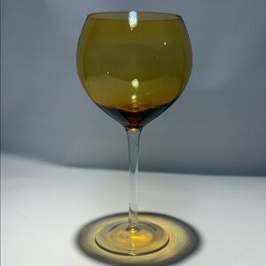 Amber Wine Glass